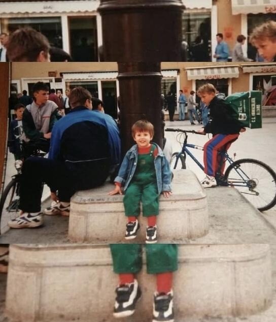 Старая фотография Луки Модрича, найденная в социальных сетях